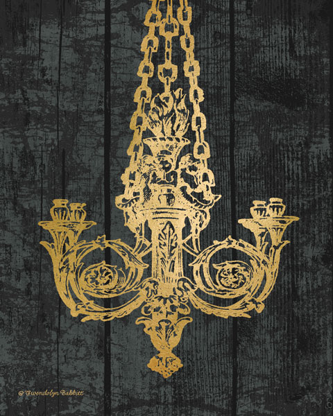 Gold Chandelier II