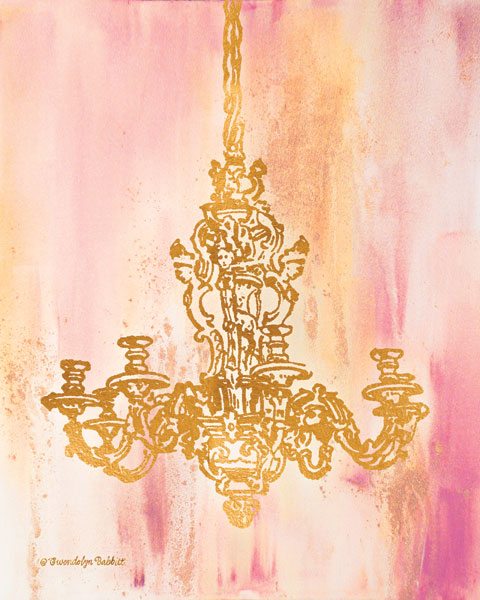 Pink & Gold I