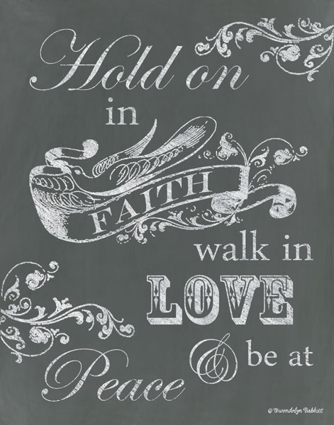 Hold on in Faith