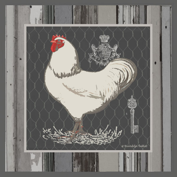 White Rooster