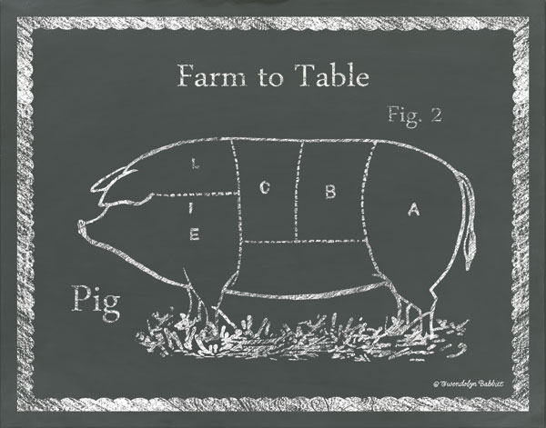 Sectioned Pig