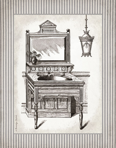 Victorian Sink Stripes I