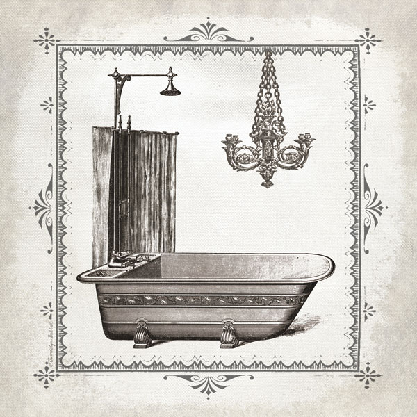 Tub & Chandelier I