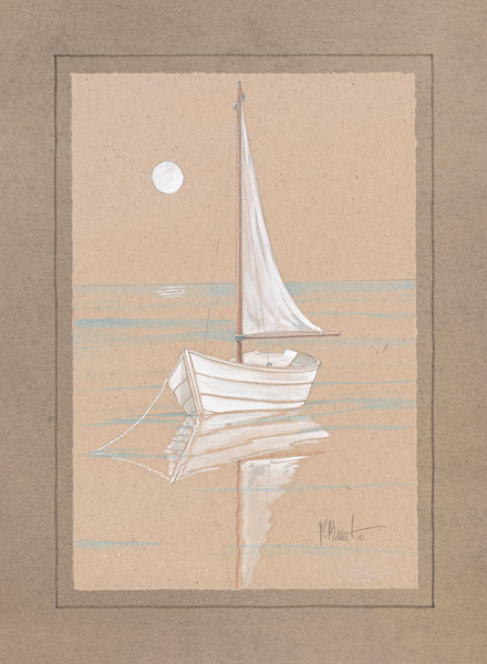 White Sailboat