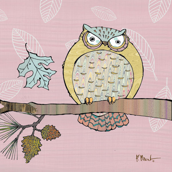 Pastel Owls III