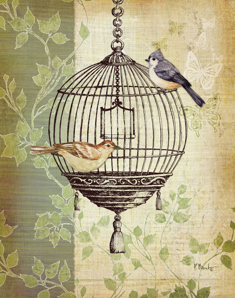 Botanical Birdcage I