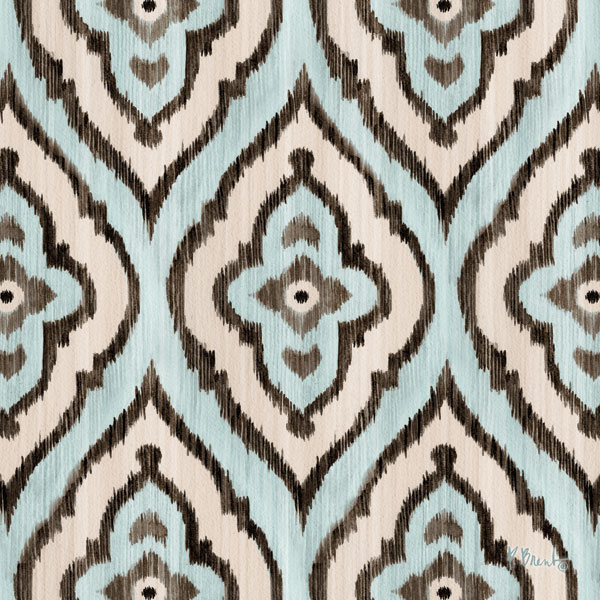 Blue Ikat III