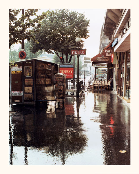 Sidewalk in Rain