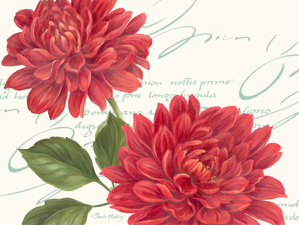 Red Dahlias