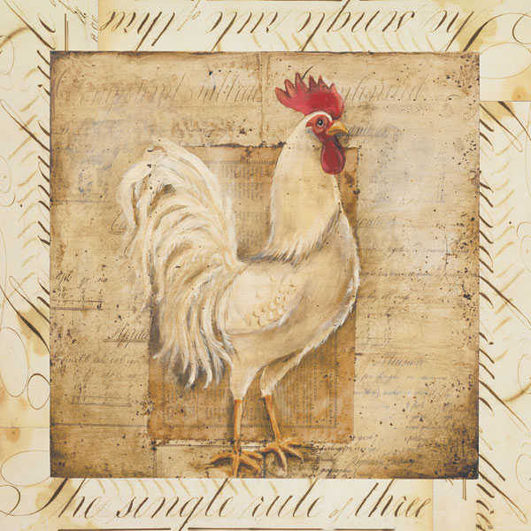 Rustic Farmhouse Rooster I - Special