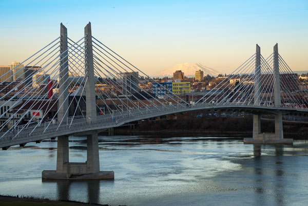 Tilikum Crossing & Mt. St. Helens