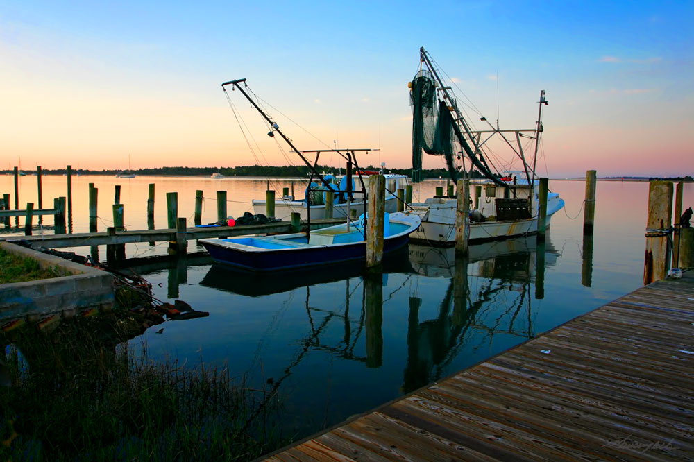 Sunrise on Working Boats