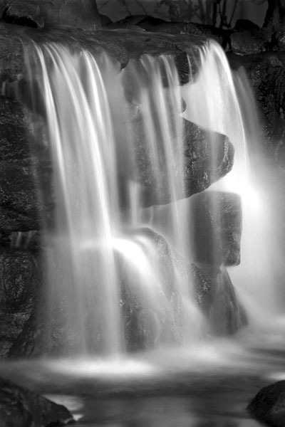 Sunset Waterfall II BW