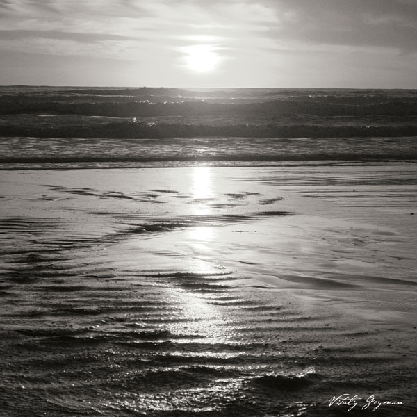 Golden Sunset Sq II BW