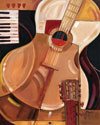 Abstract Guitar