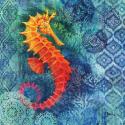 Seahorse Batik Sq