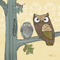 Pastel Owls IV