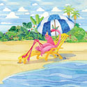 Deck Chair Flamingo