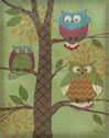 Fantasy Owls Vertical I