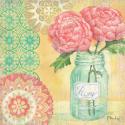 Vintage Glass Floral I