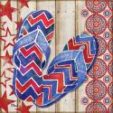 Patriotic Sarasota Sandals II
