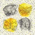 Gray & Yellow Butterflies II