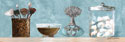 Blue Bath Panel I