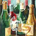 Wine Reflections Sq I