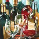 Wine Reflections Sq II