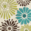 Stencil Flowers I