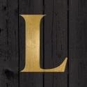 Gold Alphabet L