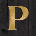 Gold Alphabet P