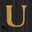 Gold Alphabet U