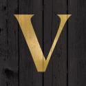 Gold Alphabet V