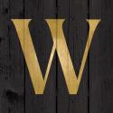 Gold Alphabet W