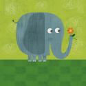Elephant on Grass