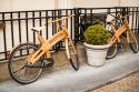 Wooden Bicycles in Amsterdam
