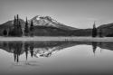 Sparks Lake Morning BW