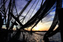 Shrimpers at Sunrise I