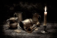 Pewter Still Life I