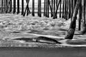 San Simeon Pier BW