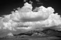 Santa Rita Mountains in August BW