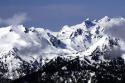 Snowy Olympic Mountains