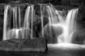 Sunset Waterfall I BW
