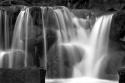 Sunset Waterfall II BW
