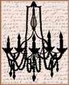 Chandelier Calligraphy I